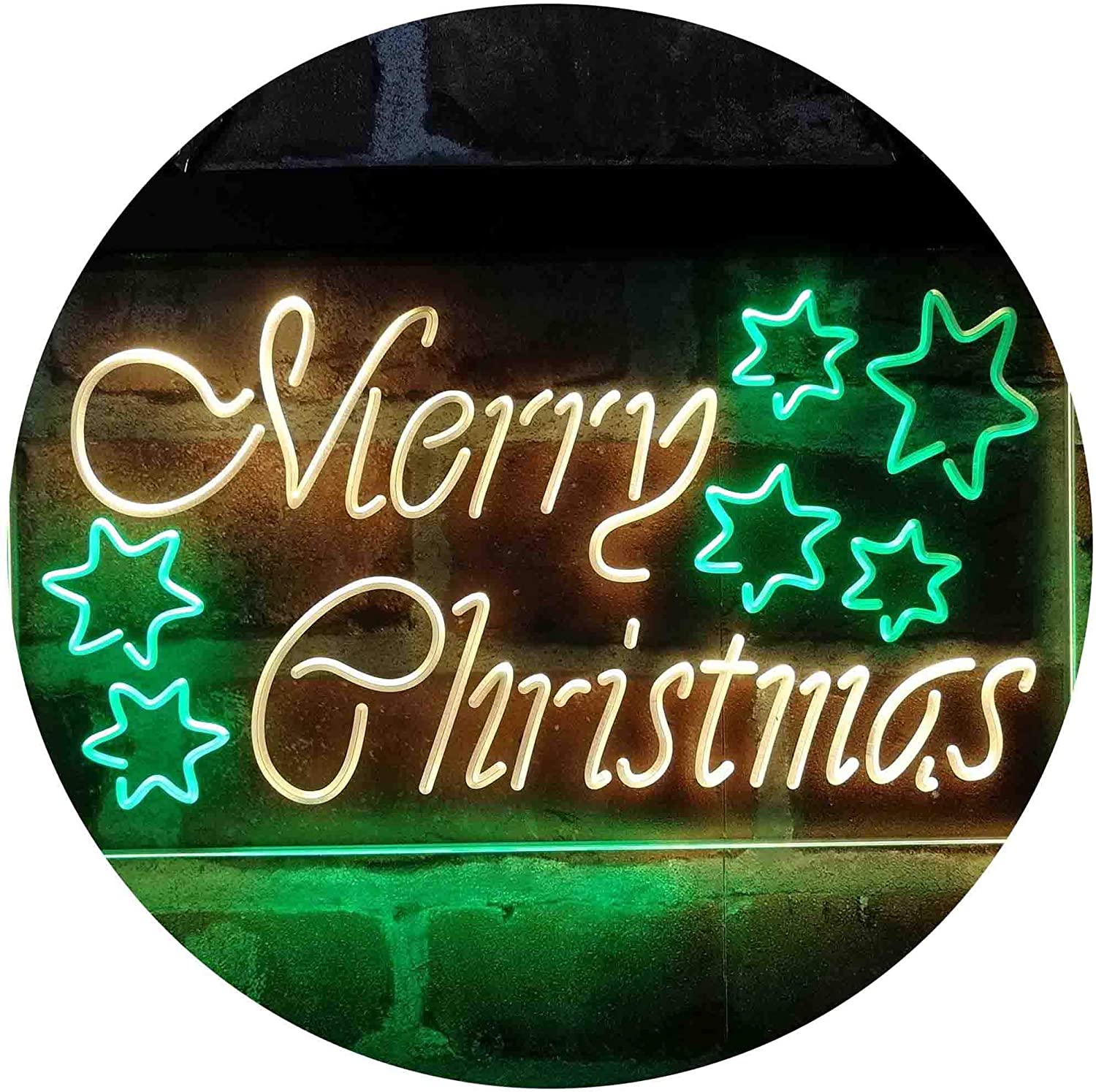 Merry Christmas Stars Decoration LED Neon Light Sign