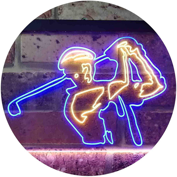 Golf Course Pro Shop Golf Player LED Neon Light Sign - Way Up Gifts