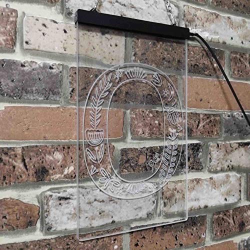 Family Name Letter O Monogram Initial LED Neon Light Sign - Way Up Gifts