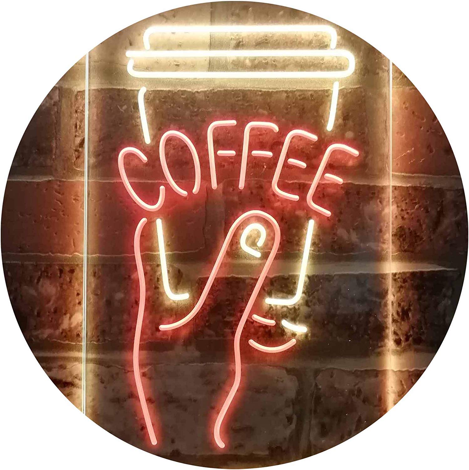 Travel Coffee Mug - Neon Lights