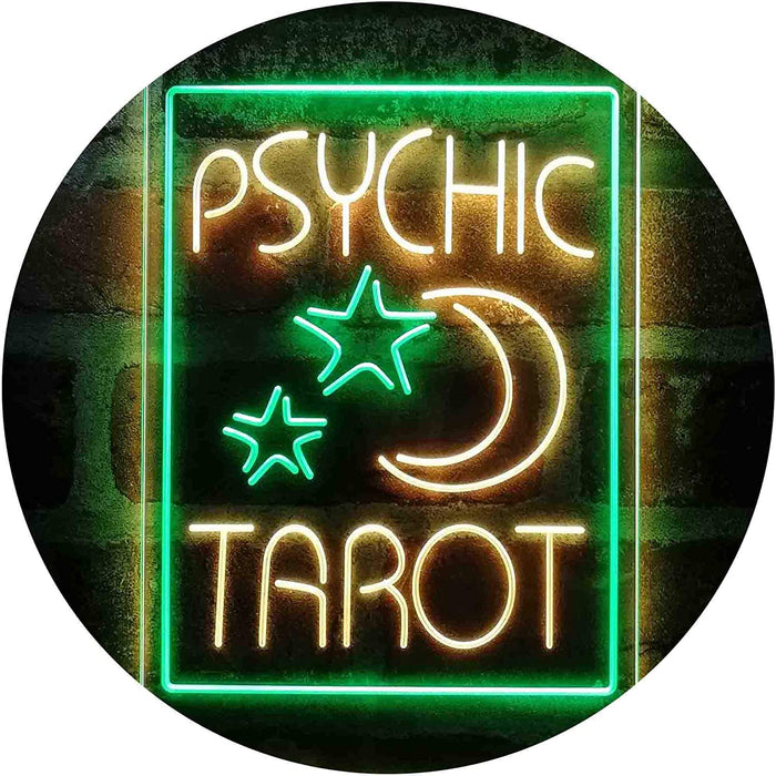 Psychic Tarot Reader Moon Stars LED Neon Light Sign - Way Up Gifts