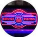 Route 66 Gasoline Station Cold Drinks LED Neon Light Sign - Way Up Gifts