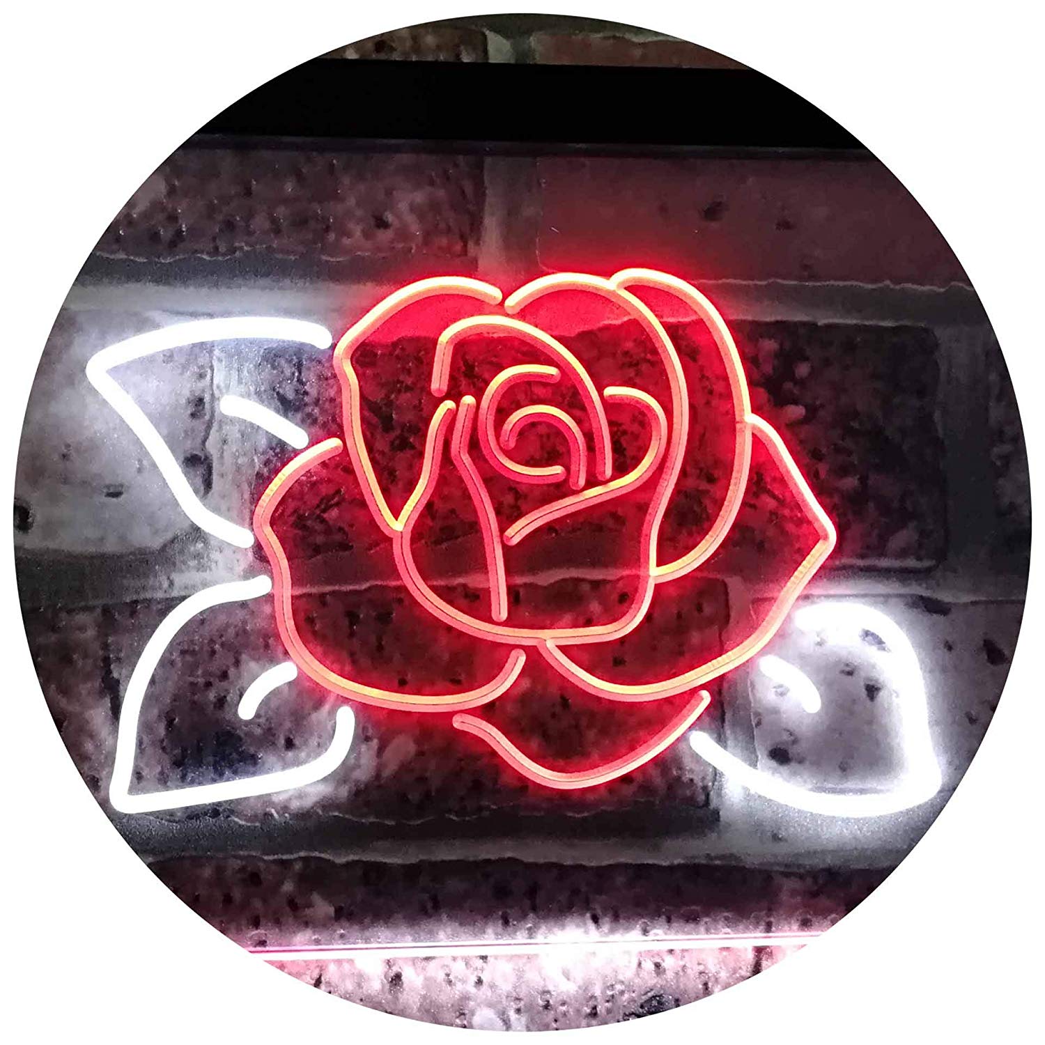 ZHZQWLJWJ Custom Neon Sign, Rose logo, Skeleton Holding Rose Neon Sign,  Death neon lighter, Flower Sign Hands Death Neon Light Room Led Neon Sign