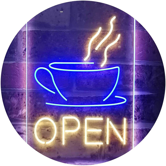 Vertical Open Coffee Cup LED Neon Light Sign - Way Up Gifts