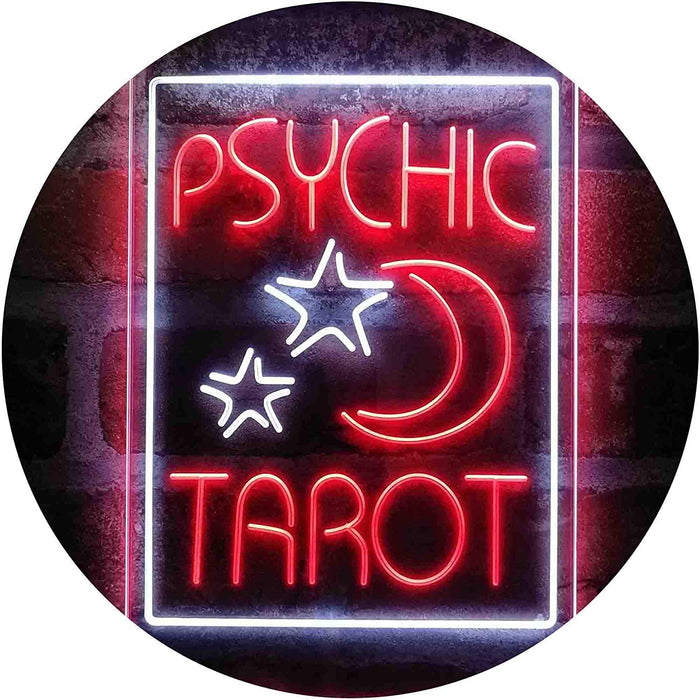 Psychic Tarot Reader Moon Stars LED Neon Light Sign - Way Up Gifts