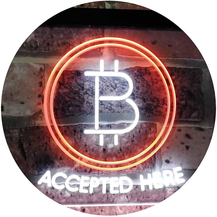 Bitcoin Accepted Here LED Neon Light Sign - Way Up Gifts