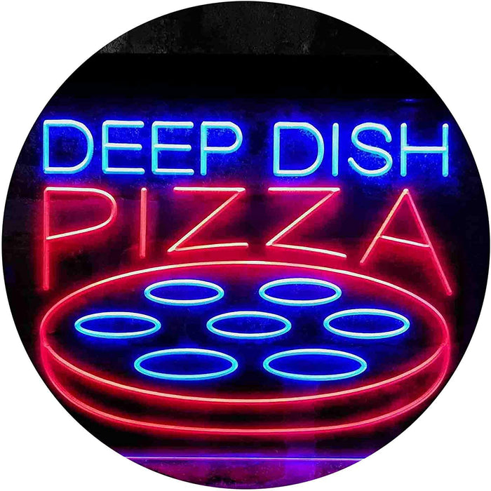 Deep Dish Pizza LED Neon Light Sign - Way Up Gifts
