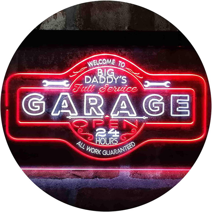 Big Daddy Garage Tools Man Cave LED Neon Light Sign - Way Up Gifts