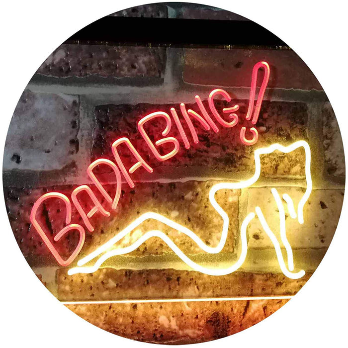 Sexy Girl Bada Bing Man Cave LED Neon Light Sign - Way Up Gifts