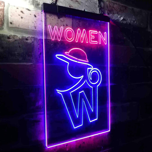 Retro Women Toilet Restroom LED Neon Light Sign - Way Up Gifts