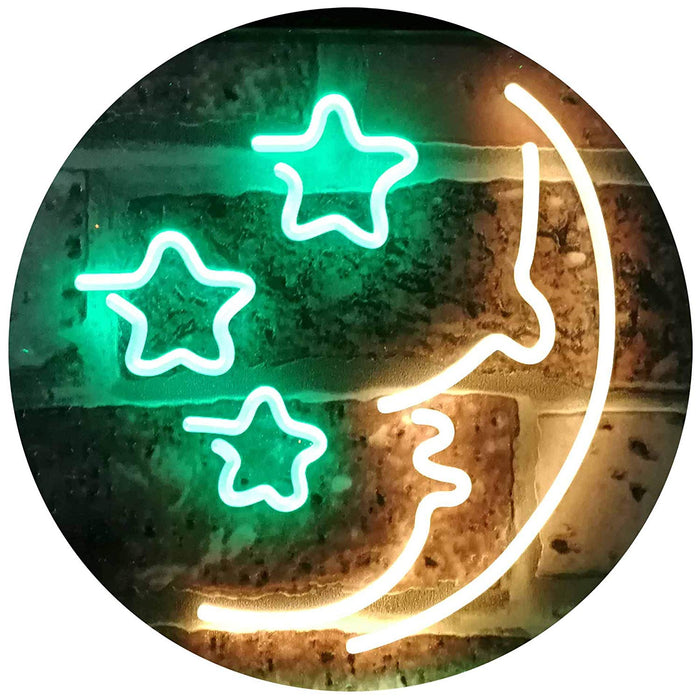 Moon & Stars Nightlight LED Neon Light Sign - Way Up Gifts