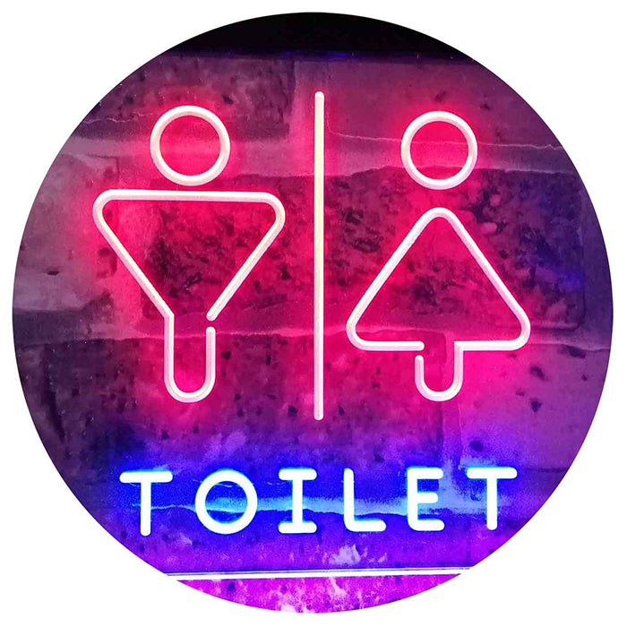 Male Female Restrooms Toilet LED Neon Light Sign - Way Up Gifts