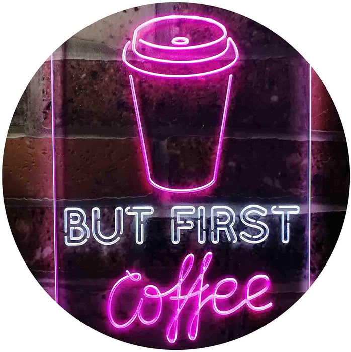 But First Coffee LED Neon Light Sign - Way Up Gifts