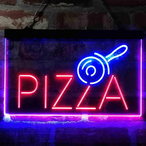 Pizza with Cutter Display LED Neon Light Sign - Way Up Gifts