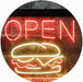 Hamburgers Burgers Open LED Neon Light Sign - Way Up Gifts