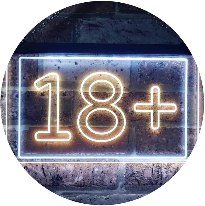 Adults Only 18+ LED Neon Light Sign - Way Up Gifts