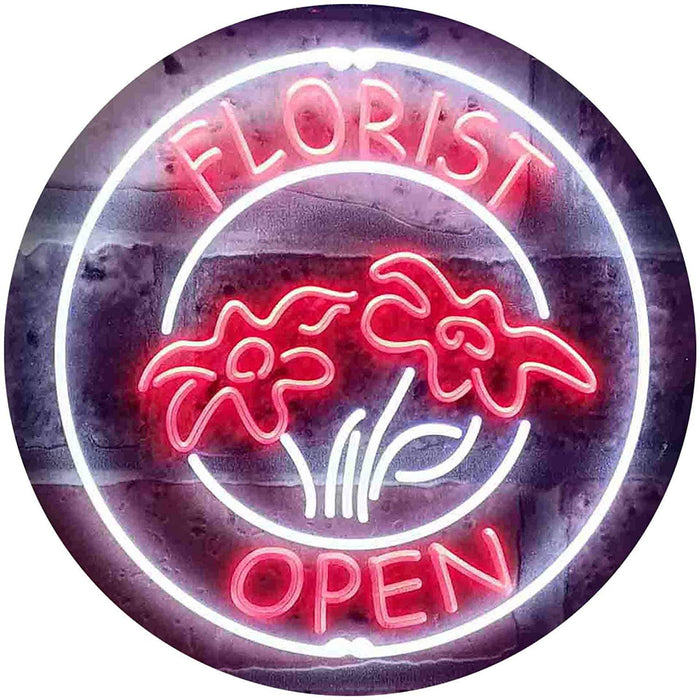 Flower Shop Open Florist LED Neon Light Sign - Way Up Gifts