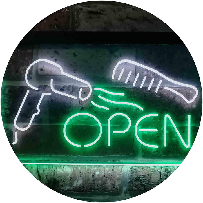 Open Dryer Comb Hair Salon LED Neon Light Sign - Way Up Gifts