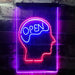 Open Mind Brain Storming LED Neon Light Sign - Way Up Gifts
