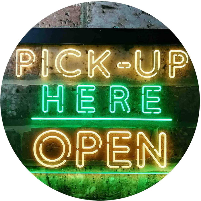 Pick Up Here Open LED Neon Light Sign - Way Up Gifts