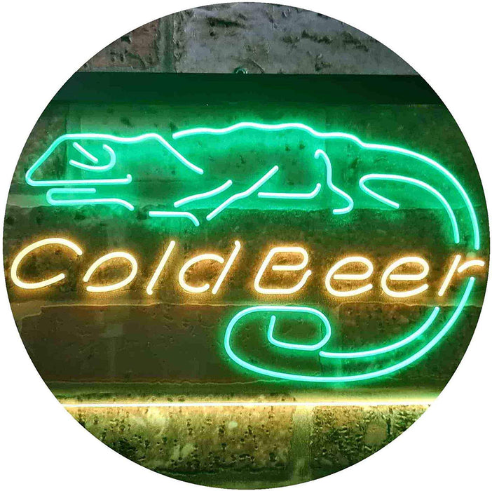 Lizard Cold Beer LED Neon Light Sign - Way Up Gifts