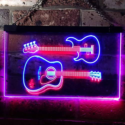 Guitars Music Instruments LED Neon Light Sign - Way Up Gifts