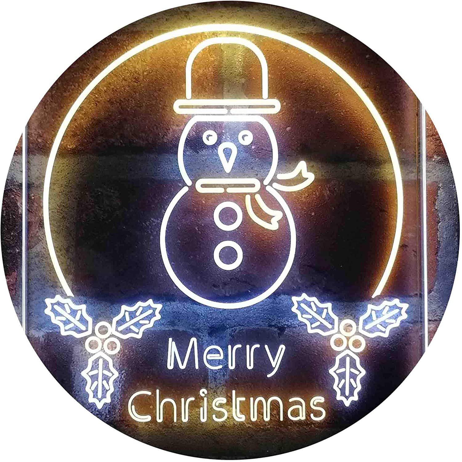 Merry Christmas Decoration Snowman LED Neon Light Sign - Way Up Gifts