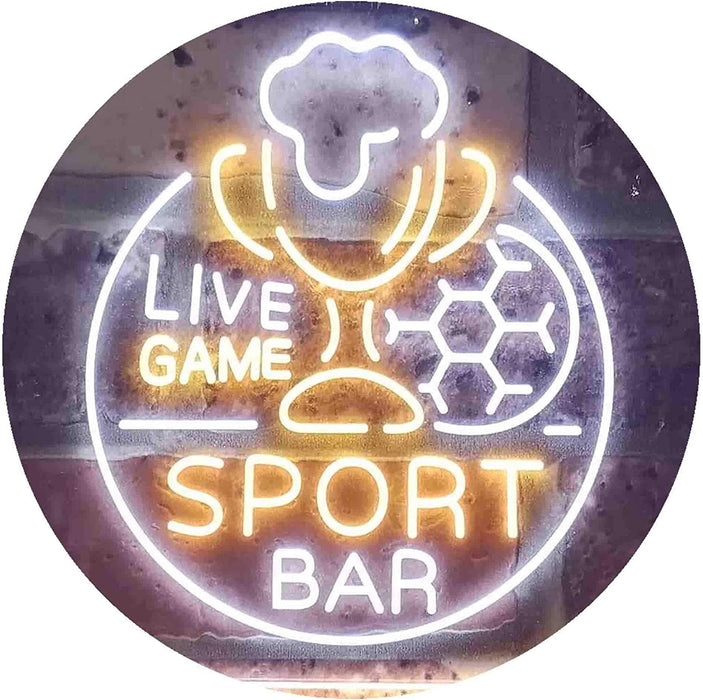 Live Game Sport Bar LED Neon Light Sign - Way Up Gifts