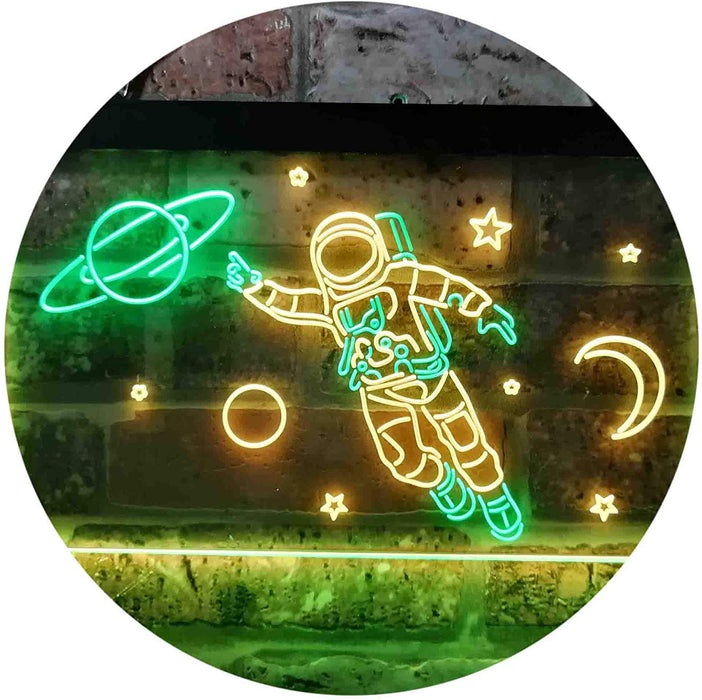 Buy Astronaut Planets Stars Space Moon LED Neon Light Sign — Way Up Gifts