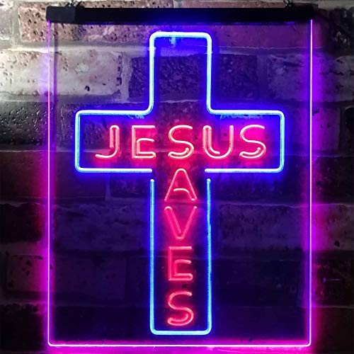 Buy Jesus Saves LED Neon Light Sign — Way Up Gifts