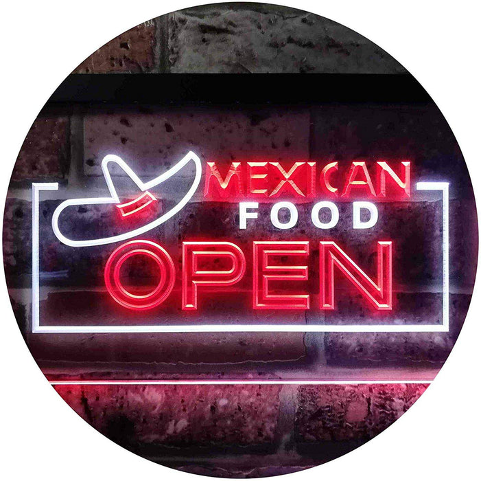 Restaurant Mexican Food Open LED Neon Light Sign - Way Up Gifts