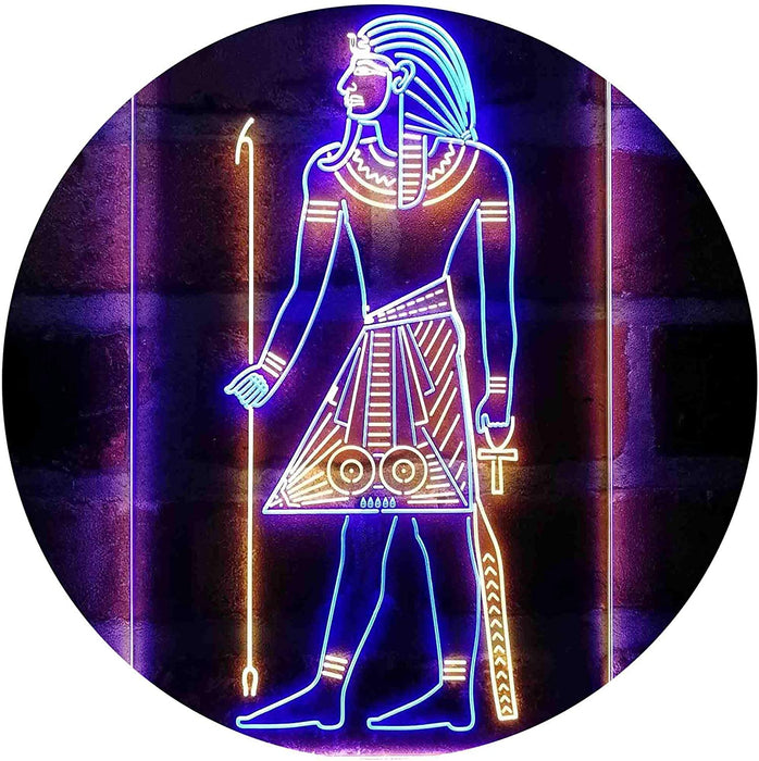 Egyptian Pyramids Ancient Egypt Menes Pharaoh LED Neon Light Sign - Way Up Gifts
