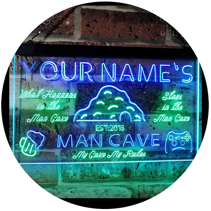 Custom Man Cave LED Neon Light Sign - Way Up Gifts