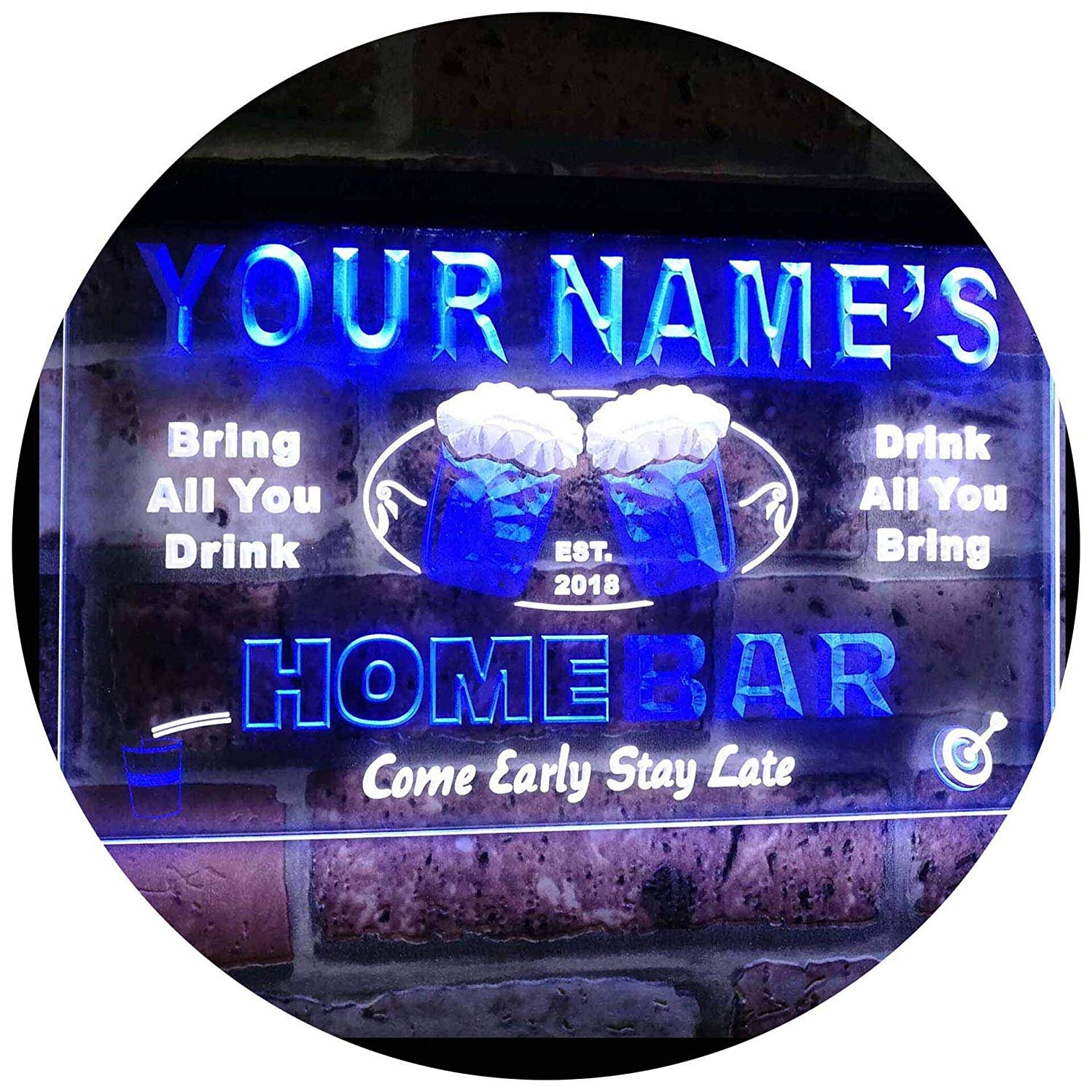 Buy Custom Home Bar LED Neon Light Sign — Way Up Gifts