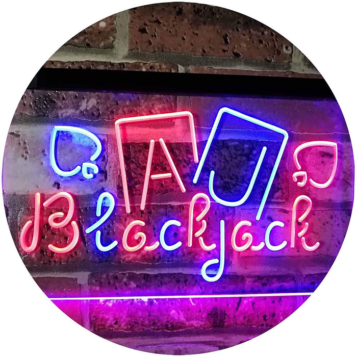 Poker Blackjack LED Neon Light Sign - Way Up Gifts