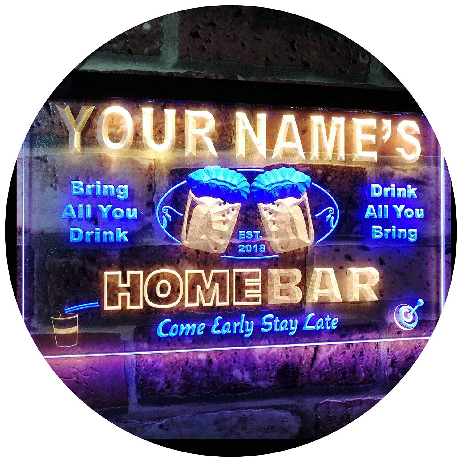 Buy Custom Home Bar LED Neon Light Sign – Way Up Gifts