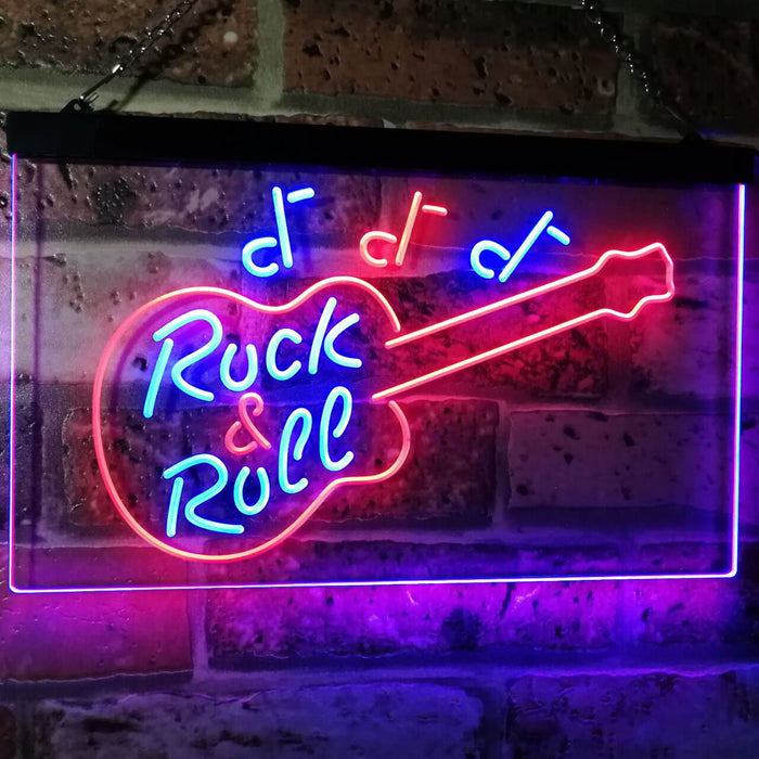 Guitar Music Rock & Roll LED Neon Light Sign - Way Up Gifts