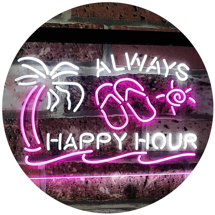 Always Happy Hour LED Neon Light Sign - Way Up Gifts