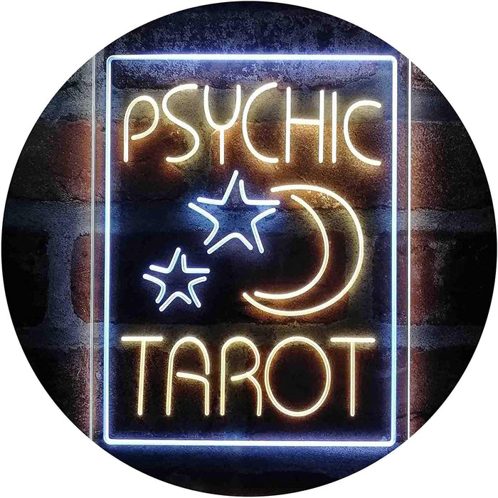 Psychic Tarot Reader Moon Stars LED Neon Light Sign - Way Up Gifts