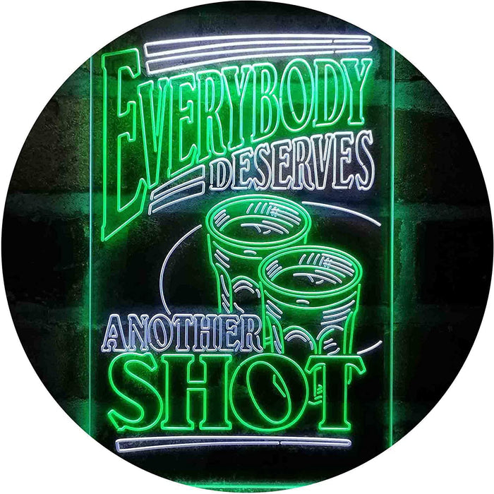 Everybody Deserves Another Shot Home Bar Humor Quote LED Neon Light Sign - Way Up Gifts