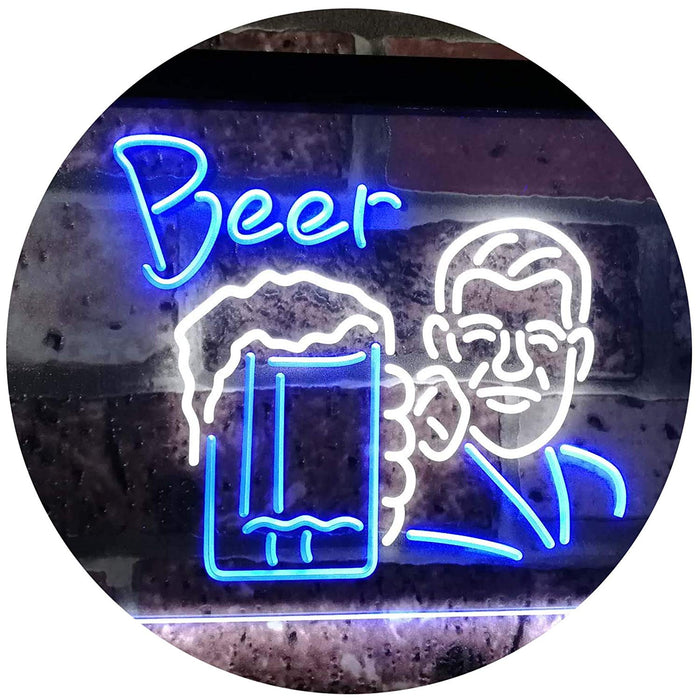 Classic Man Cave Beer LED Neon Light Sign - Way Up Gifts