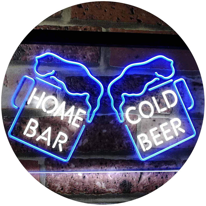 Home Bar Cold Beer Cheers LED Neon Light Sign - Way Up Gifts