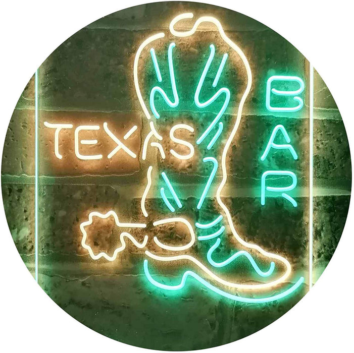 Cowboys Boots Texas Bar LED Neon Light Sign - Way Up Gifts