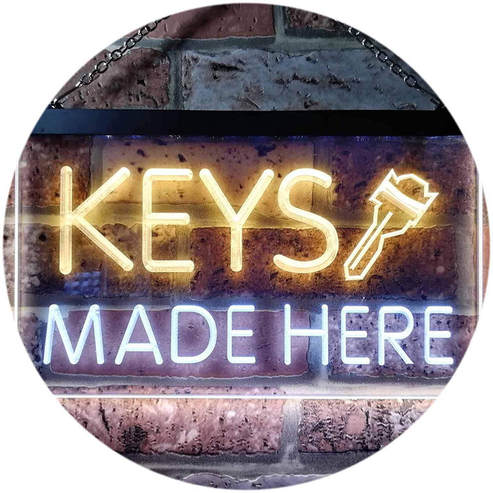 Key Shop Keys Made Here LED Neon Light Sign - Way Up Gifts