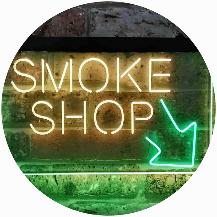 Smoke Shop Arrow LED Neon Light Sign - Way Up Gifts