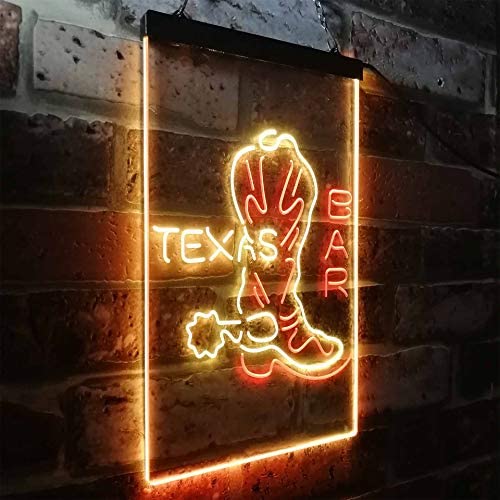 Cowboys Boots Texas Bar LED Neon Light Sign - Way Up Gifts