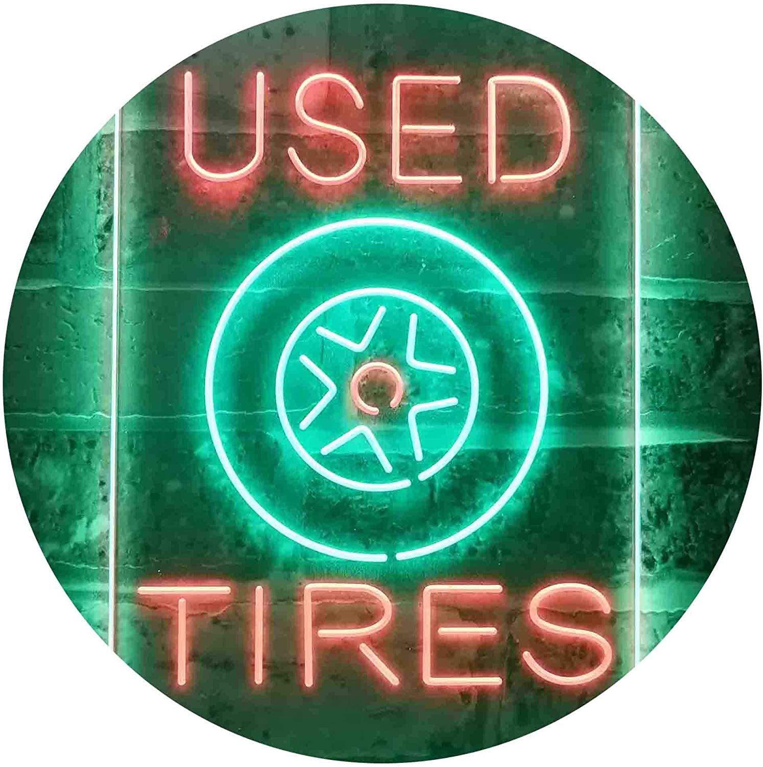 Auto Shop Car Garage Used Tires LED Neon Light Sign - Way Up Gifts