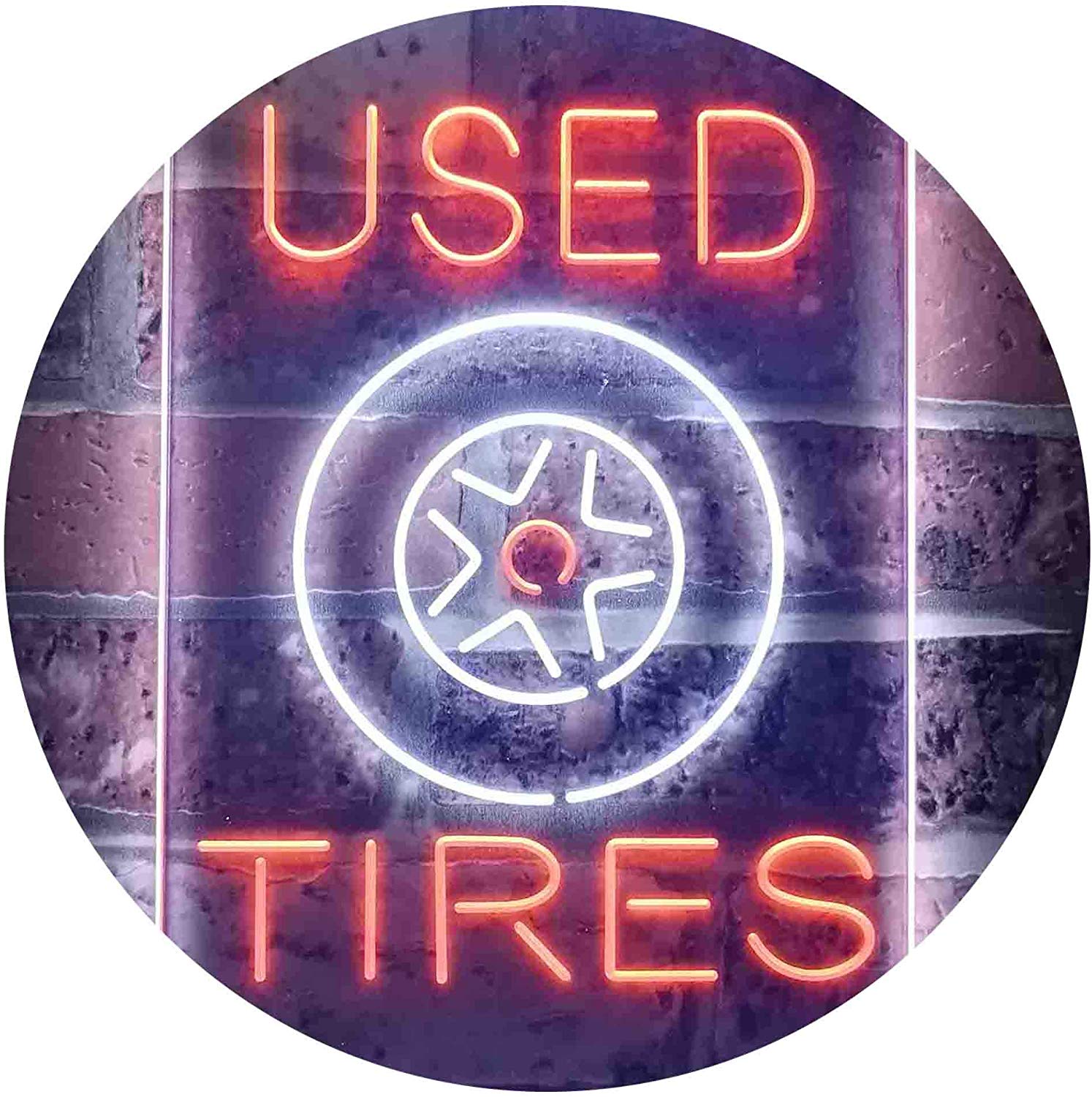 Auto Shop Car Garage Used Tires LED Neon Light Sign - Way Up Gifts