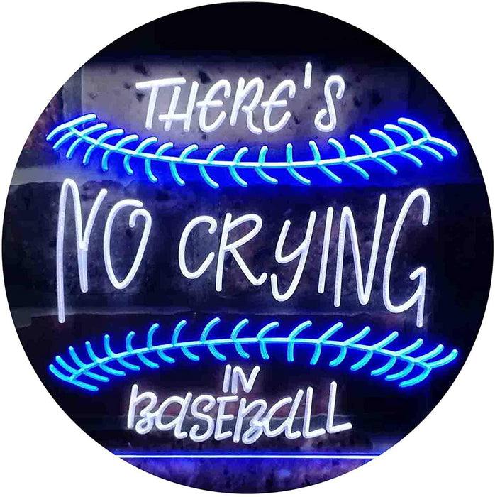 There is No Crying in Baseball Quote LED Neon Light Sign - Way Up Gifts
