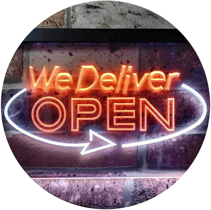 Open Delivery We Deliver LED Neon Light Sign - Way Up Gifts